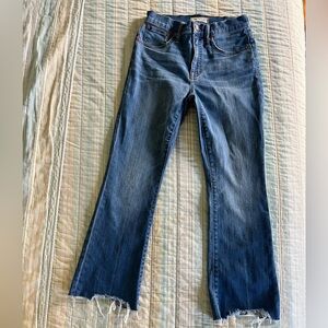 Madewell Boot Cut Jeans in Deep Blue